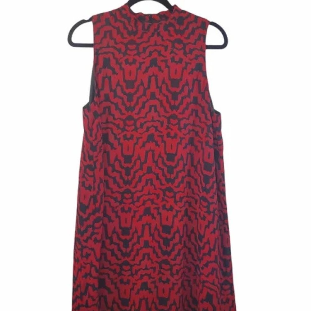 Red, shift dress